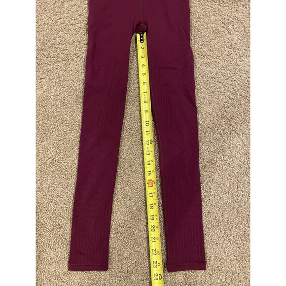 LULULEMON Womens 4 Reveal 7/8 Tight Mesh Stripes High Rise‎ Seamless Dark Adobe - Picture 3 of 7